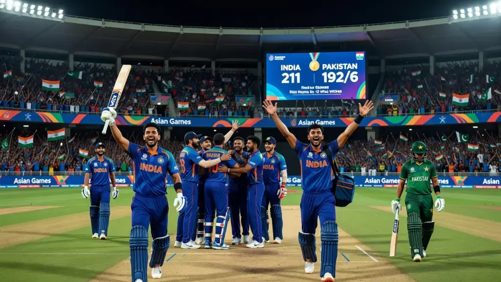 India Beats Pakistan to Retain Cricket Gold at Asian Games