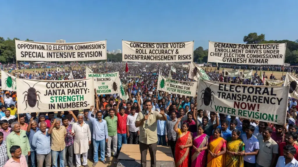 Cockroach Janta Party Claims Mumbai Turnout Shows Backing on Voter Revision